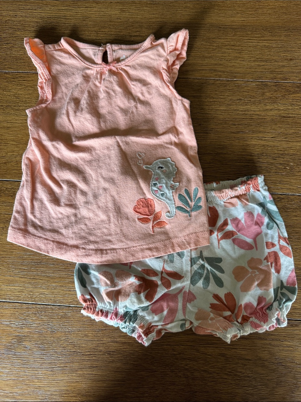 Carter's Child of Mine Peach Baby set